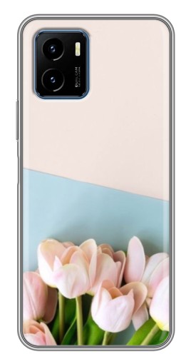 Силиконовый чехол с изображением "Нежные тюльпаны" для Vivo Y15s