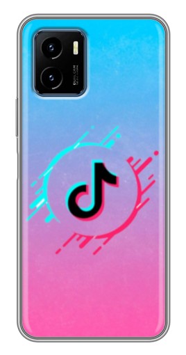 Силиконовый чехол с изображением "Нота ТикТок" для Vivo Y15s
