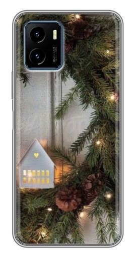 Чехол с картинкой "Новогодний венок" для Vivo Y15s
