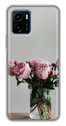 Чехол с картинкой "Пионы в вазе" для Vivo Y15s