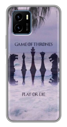 Чехол с принтом "Play or Die" для Vivo Y15s