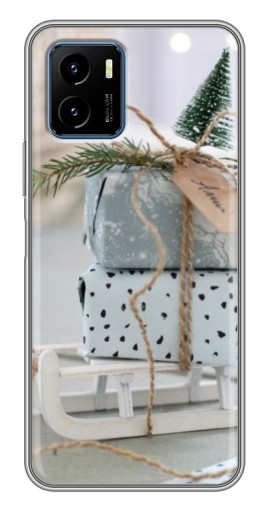 Чехол с печатью "Подарки на санках" для Vivo Y15s
