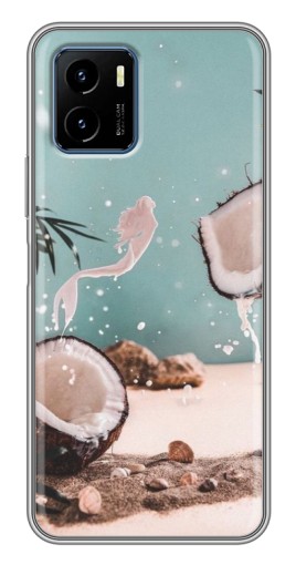 Чехол с печатью "Половинки кокоса" для Vivo Y15s