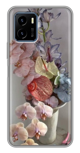 Чехол с принтом "Разноцветные орхидеи" для Vivo Y15s