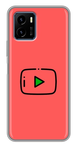 Чехол с картинкой "Рисованная кнопка" для Vivo Y15s