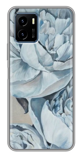 Чехол с печатью "Рисунок пионы" для Vivo Y15s