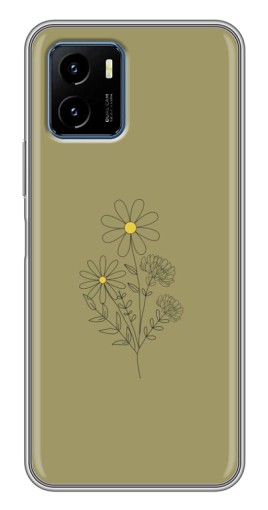 Чехол с картинкой "Рисунок ромашка" для Vivo Y15s