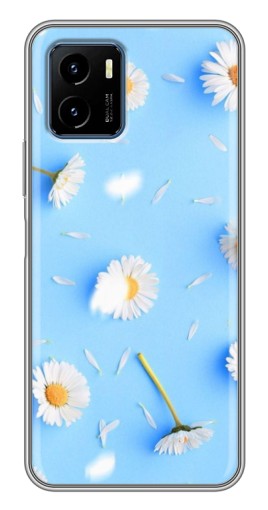 Чехол с картинкой "Ромашковый фон" для Vivo Y15s