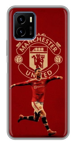 Силиконовый чехол с изображением "Ronaldo в МЮ" для Vivo Y15s