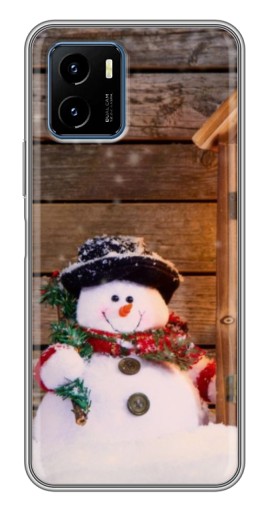 Силиконовый чехол с изображением "Рождественский снеговик" для Vivo Y15s