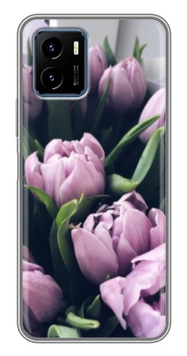 Чехол с печатью "Сиреневые тюльпаны" для Vivo Y15s