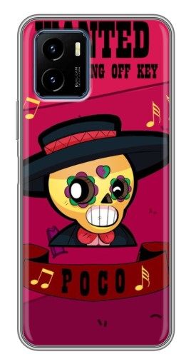 Чехол с печатью "WANTED POCO" для Vivo Y15s