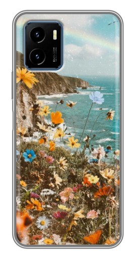 Чехол с печатью "Яркие полевые цветы" для Vivo Y15s