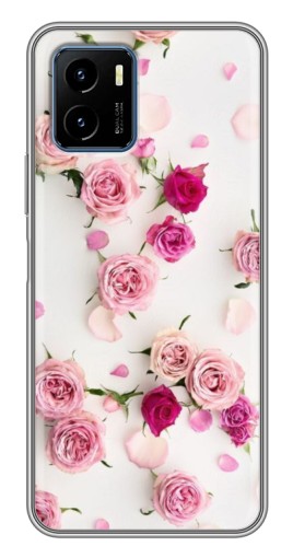 Чехол с принтом "Яркие розы" для Vivo Y15s