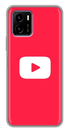 Силиконовый чехол с изображением "YouTube Кнопка" для Vivo Y15s