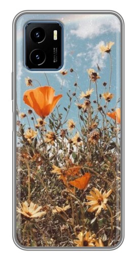 Чехол с печатью "Желтые цветы" для Vivo Y15s