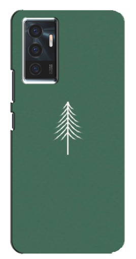 Чехол с печатью "Белая елка" для Vivo V23e