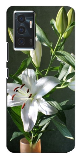 Чехол с печатью "Белые лилии" для Vivo V23e