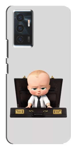 Силиконовый чехол с изображением "Босс с чемоданом" для Vivo V23e