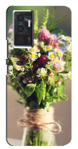 Силиконовый чехол с изображением "Букет полевых цветов" для Vivo V23e