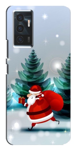 Чехол с картинкой "Дед Мороз с подарком" для Vivo V23e