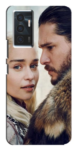 Чехол с картинкой "Дейнерис и Сноу" для Vivo V23e