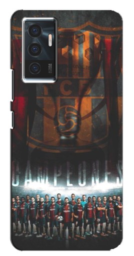Чехол с печатью "FCB Campeones" для Vivo V23e