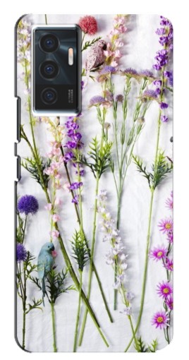 Чехол с картинкой "Фон полевых цветов" для Vivo V23e