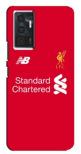 Чехол с картинкой "Форма Liverpool" для Vivo V23e