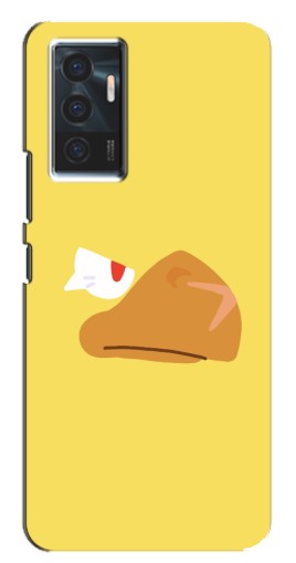 Чехол с картинкой "Gold Crow" для Vivo V23e