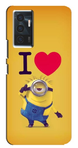Чехол с печатью "I Love Minion" для Vivo V23e