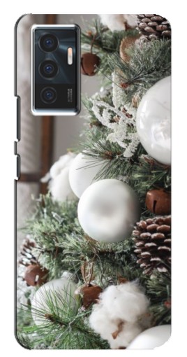 Чехол с печатью "Игрушки на елке" для Vivo V23e