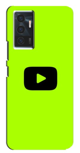 Чехол с принтом "Кнопка Ютуба" для Vivo V23e