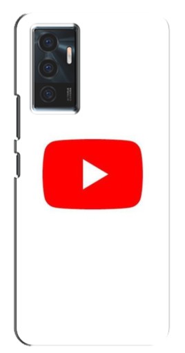 Силиконовый чехол с изображением "Красная кнопка" для Vivo V23e