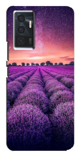 Чехол с принтом "Лавандовое поле" для Vivo V23e