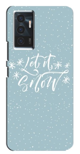 Силиконовый чехол с изображением "Let it Snow" для Vivo V23e