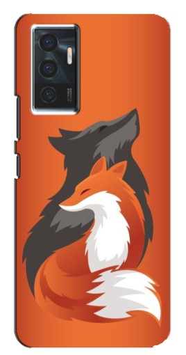 Чехол с печатью "Лиса ART" для Vivo V23e
