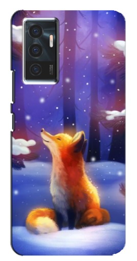 Чехол с картинкой "Лисичка в лесу" для Vivo V23e