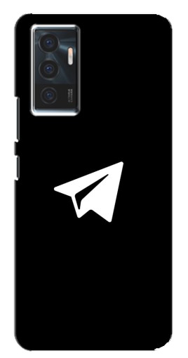 Чехол с принтом "Лого Телеграм" для Vivo V23e
