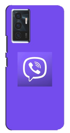 Силиконовый чехол с изображением "Лого Viber" для Vivo V23e