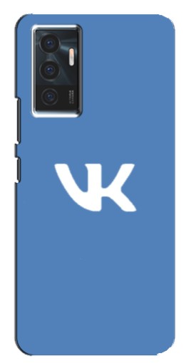 Силиконовый чехол с изображением "Лого ВК" для Vivo V23e