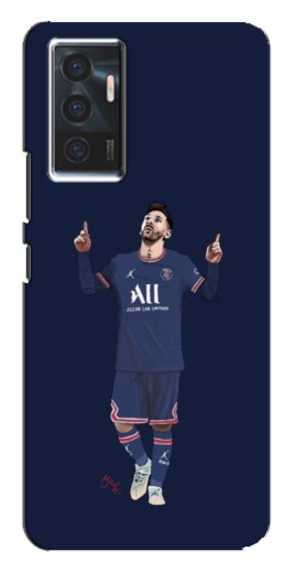 Силиконовый чехол с изображением "Месси в ПСЖ" для Vivo V23e
