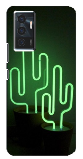 Чехол с печатью "Неоновый кактус" для Vivo V23e