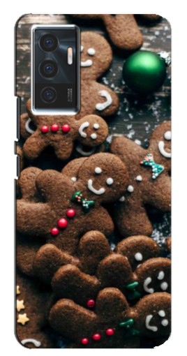Чехол с принтом "Новогодние человечки" для Vivo V23e