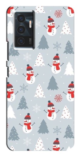 Чехол с картинкой "Новогодний фон" для Vivo V23e