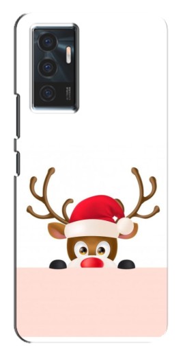 Чехол с печатью "Олень в шапке" для Vivo V23e