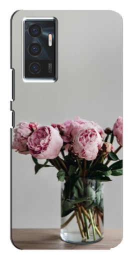 Чехол с принтом "Пионы в вазе" для Vivo V23e
