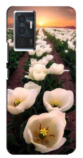 Силиконовый чехол с изображением "Поле тульпанов " для Vivo V23e