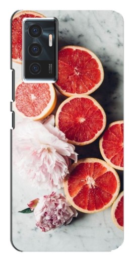 Чехол с принтом "Половинки грейпфрутов" для Vivo V23e