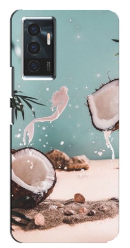 Чехол с принтом "Половинки кокоса" для Vivo V23e